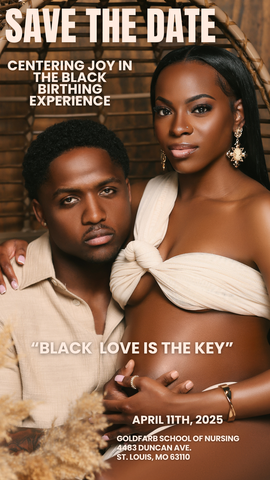 Year Two — Black Love Is the Key — Centering Joy in the Black Birthing Experience Conference flyer